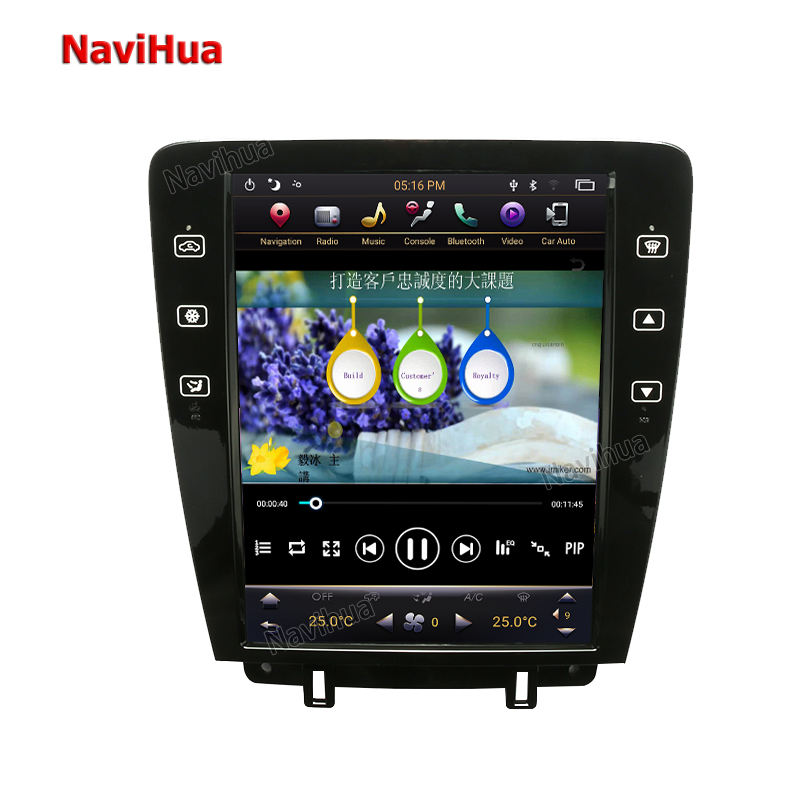Car GPS Navigation For Ford Mustang 2010 2013 Tesla Style Radio Touch Screen    