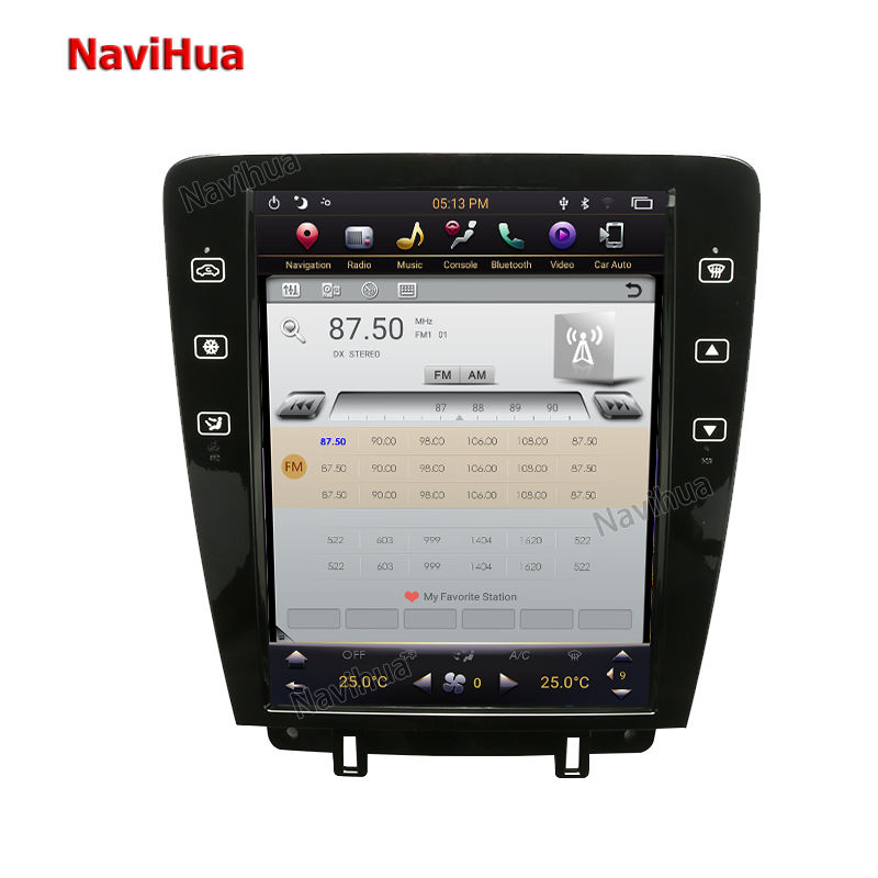 Car GPS Navigation For Ford Mustang 2010 2013 Tesla Style Radio Touch Screen    