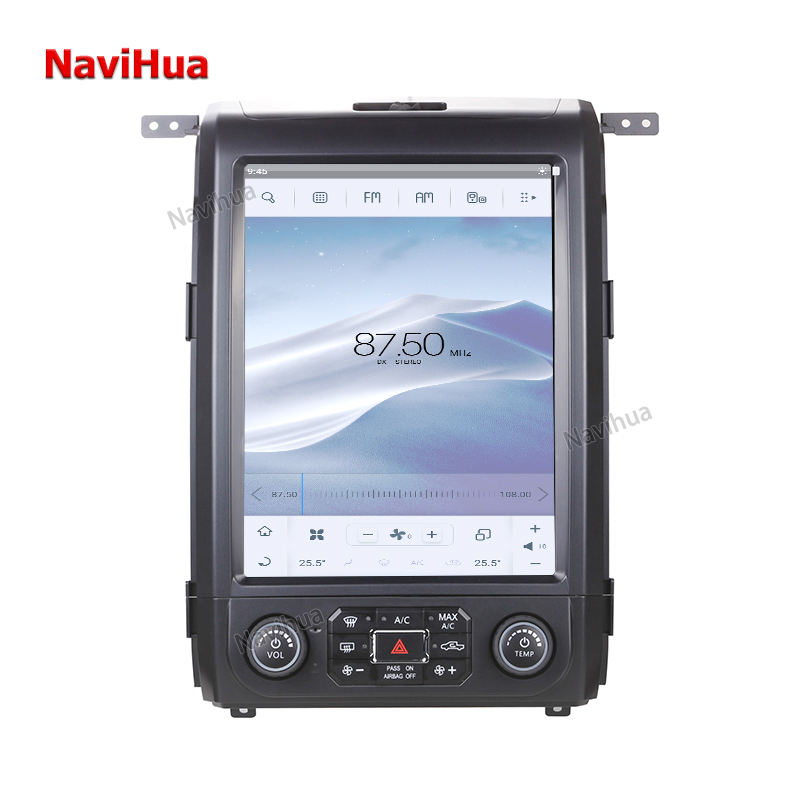 Vertical Screen Android Car DVD Player GPS Navigation For Ford F150 Raptor 