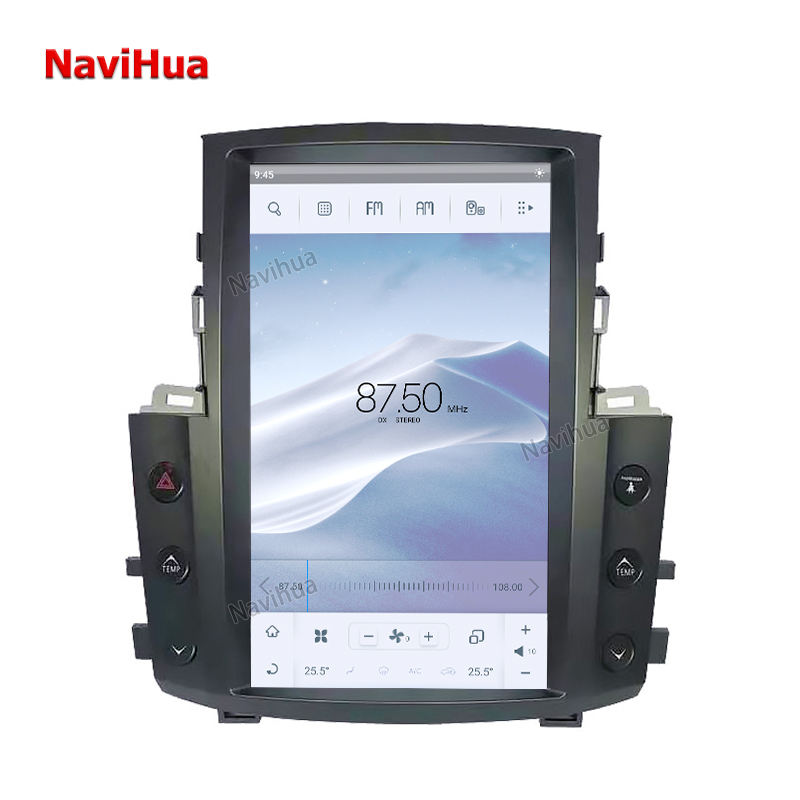 Vertical Screen Android Car DVD Player GPS Navigation for Tesla StyleLexus LX570