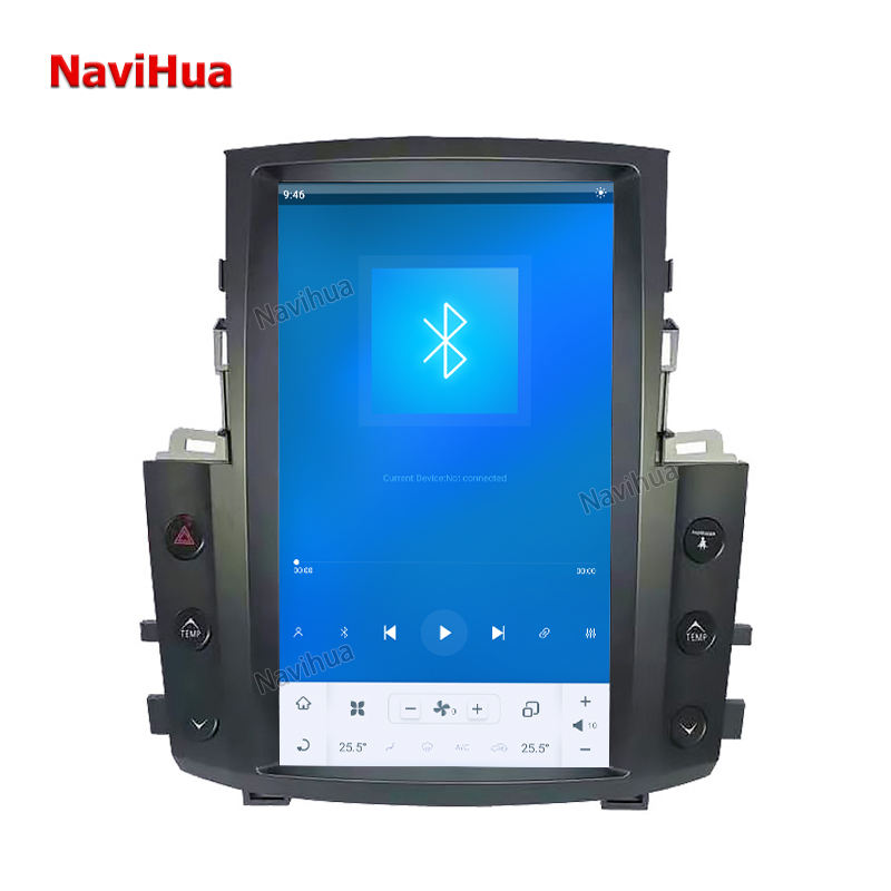 Vertical Screen Android Car DVD Player GPS Navigation for Tesla StyleLexus LX570