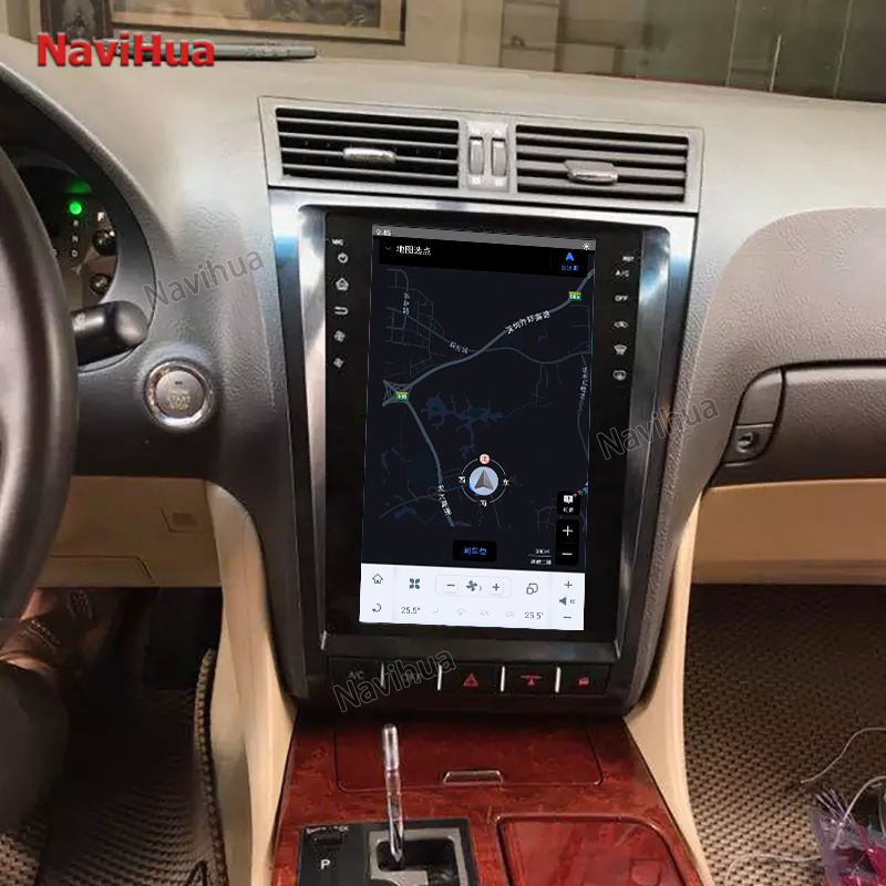 Vertical Screen Android Car Radio DVD GPS Navigation for Tesla Style Lexus gs300