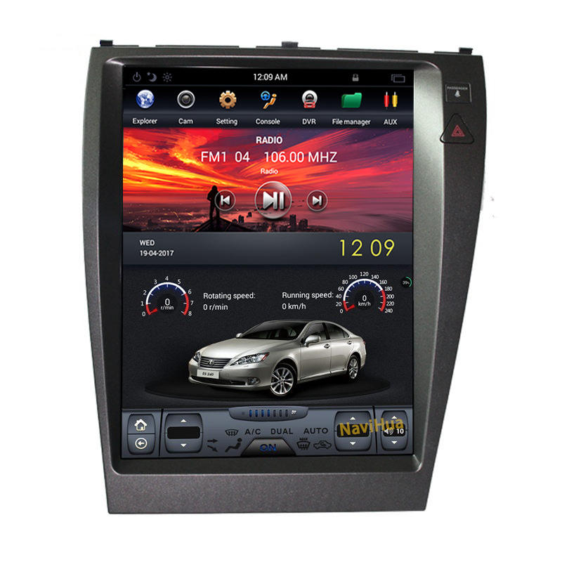 Android Screen Vertical Screen Car Dvd Player Radio Audio for Lexus ES ES240 ES