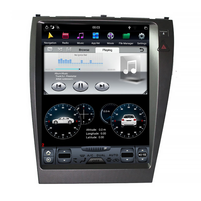 Android Screen Vertical Screen Car Dvd Player Radio Audio for Lexus ES ES240 ES