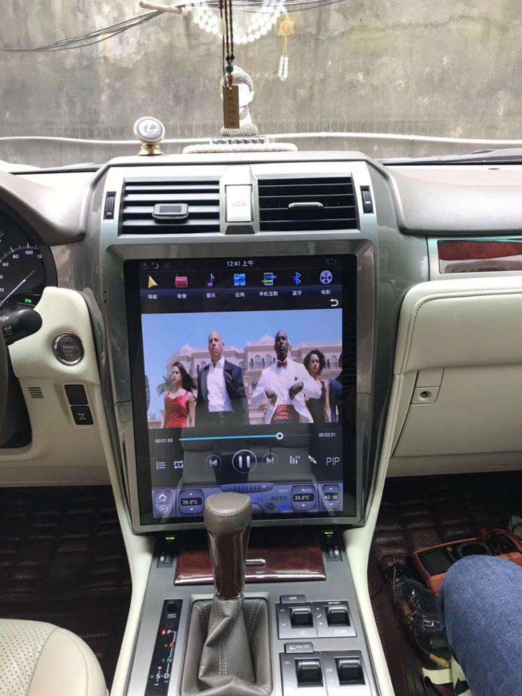 Android Vertical GPS Navigation Carplay CAR DVD Player for Tesla Lexus GX J150