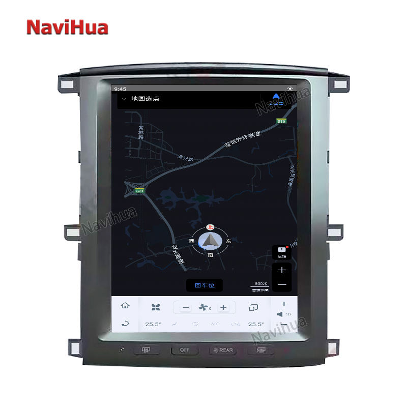 Tesla Style Vertical Screen Car Player Gps Navigation for Toyota Land Cruiser Lc