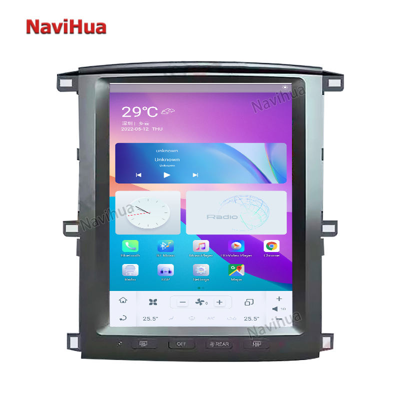 Tesla Style Vertical Screen Car Player Gps Navigation for Toyota Land Cruiser Lc