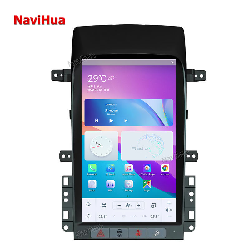 Vertical Screen GPS navigation Car DVD Player Tesla style for Chevro Captiva