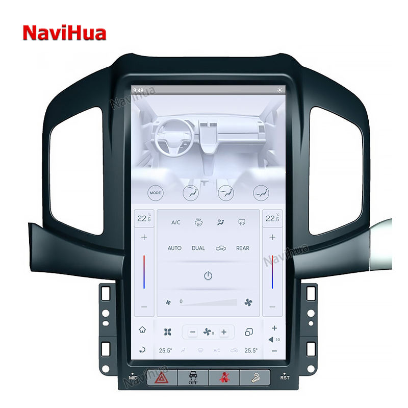 Vertical GPS Navigation Large Screen Android Car DVD Player for ChevroletCaptiva