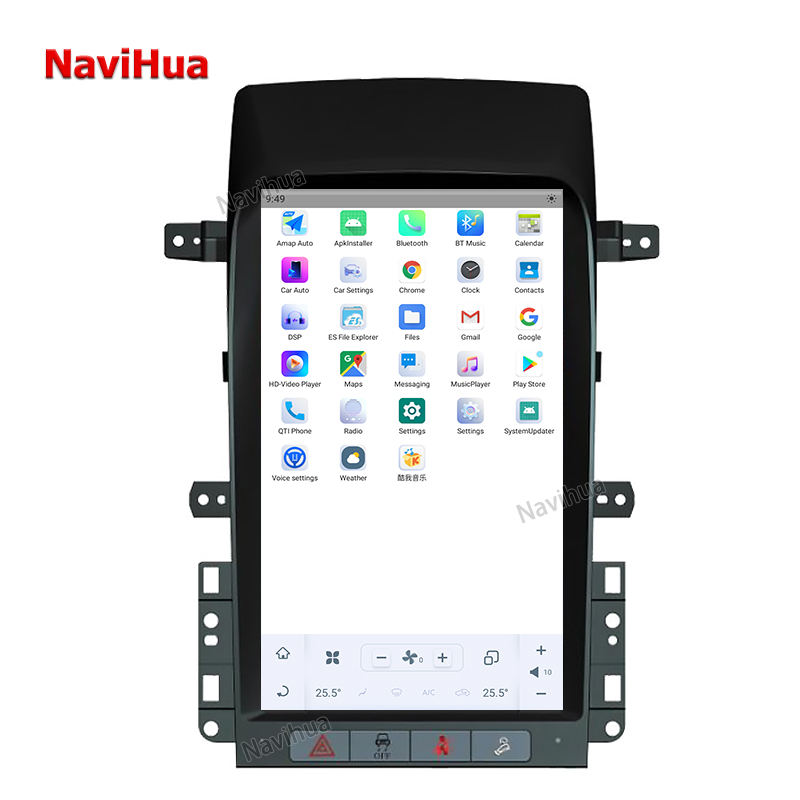 Vertical Screen GPS navigation Car DVD Player Tesla style for Chevro Captiva