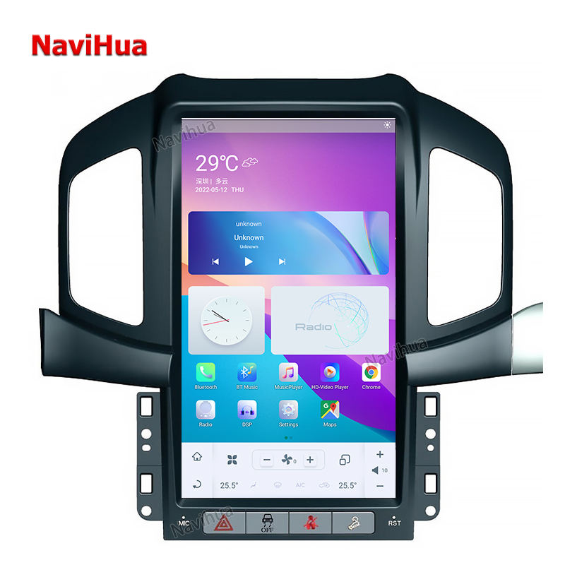 Vertical GPS Navigation Large Screen Android Car DVD Player for ChevroletCaptiva