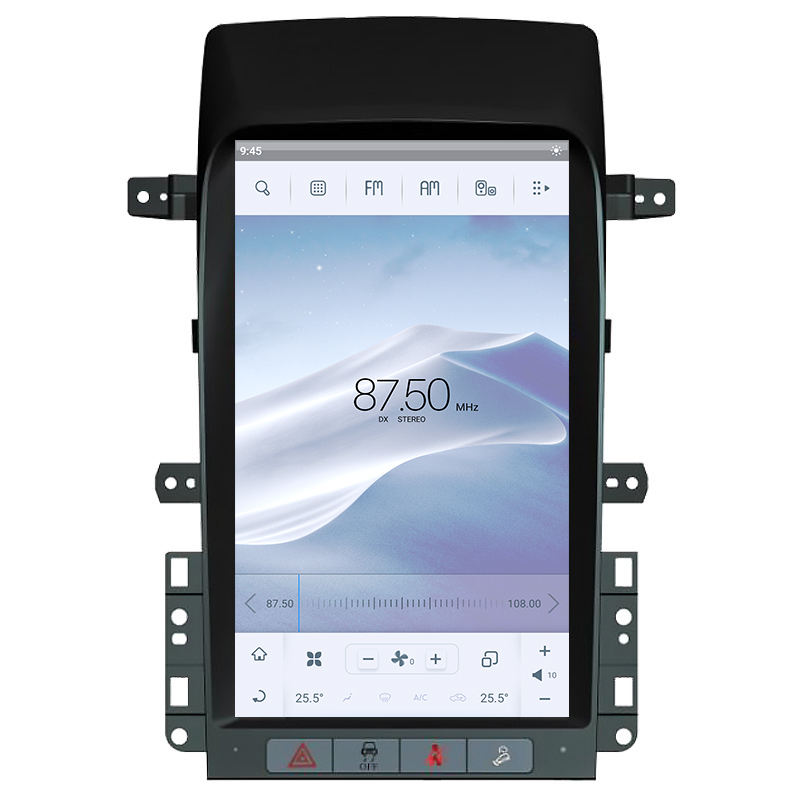 Vertical Screen GPS Navigation Car DVD Player For Tesla Style Chevrolet Captiva