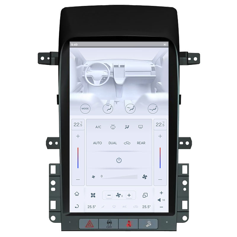 Vertical Screen GPS Navigation Car DVD Player For Tesla Style Chevrolet Captiva