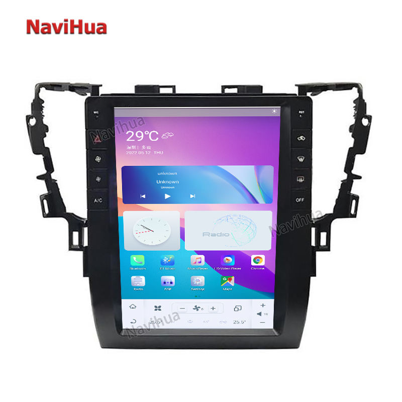 Vertical Touch Screen Tesla Style Android GPS Navigation For Toyota Alphard 30  