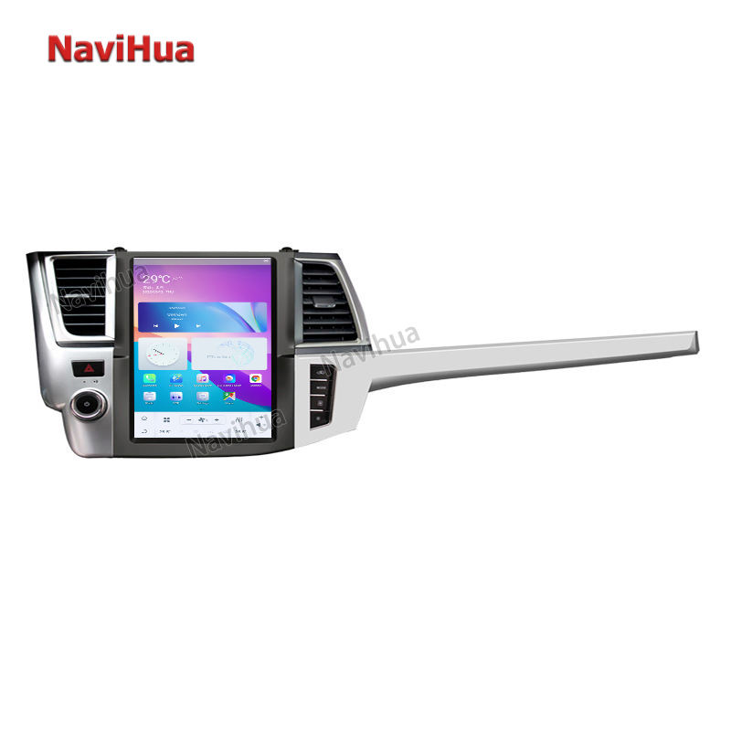 Tesla Style Vertical Screen GPS Navigation Car DVD Player For Toyota Highlander 