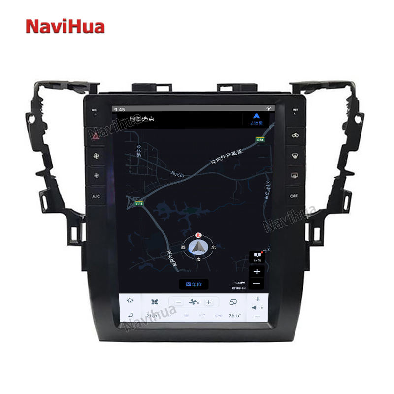 Vertical Touch Screen Tesla Style Android GPS Navigation For Toyota Alphard 30  