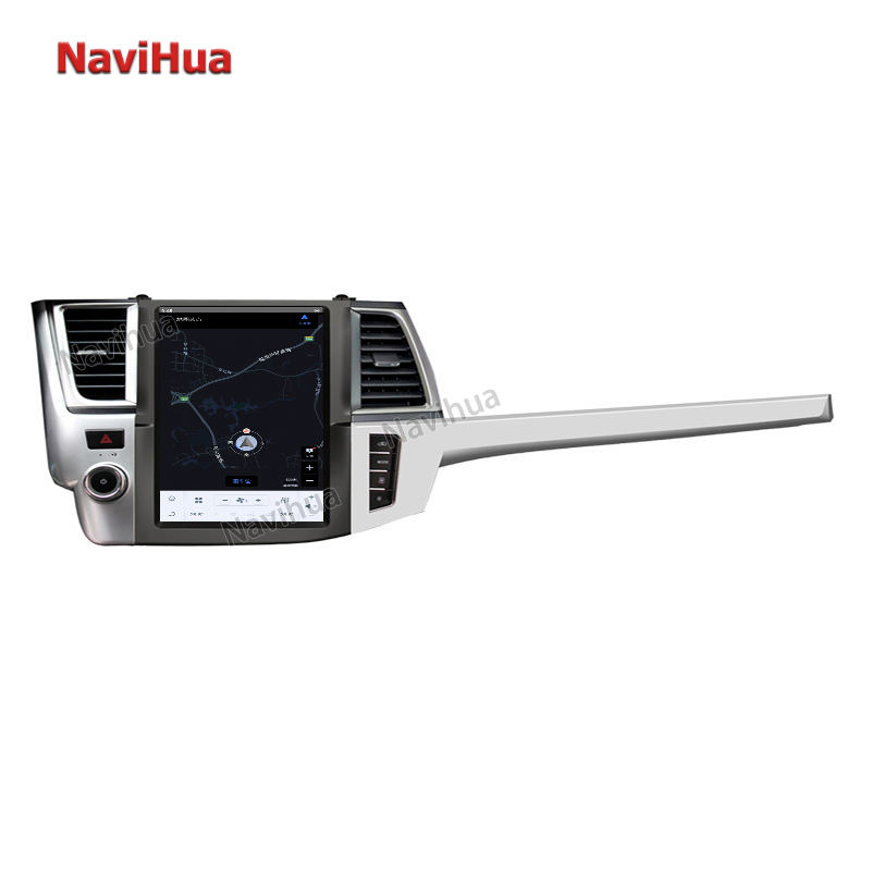 Large Touch Screen Tesla Style Vertical Car Dvd Player For Toyota Highlander15 