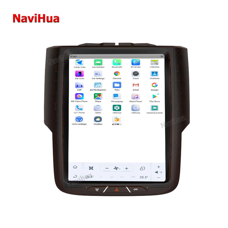 Car radio For Dodge Ram gps navigation with Tesla style Vertical Screen