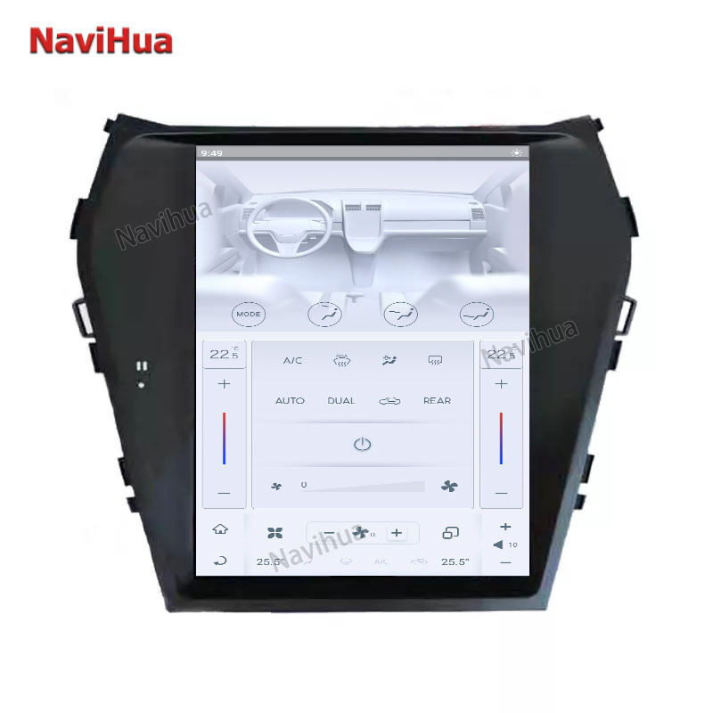 Vertical Screen 10.4'' Car multimedia radio navigation system For Hyundai 