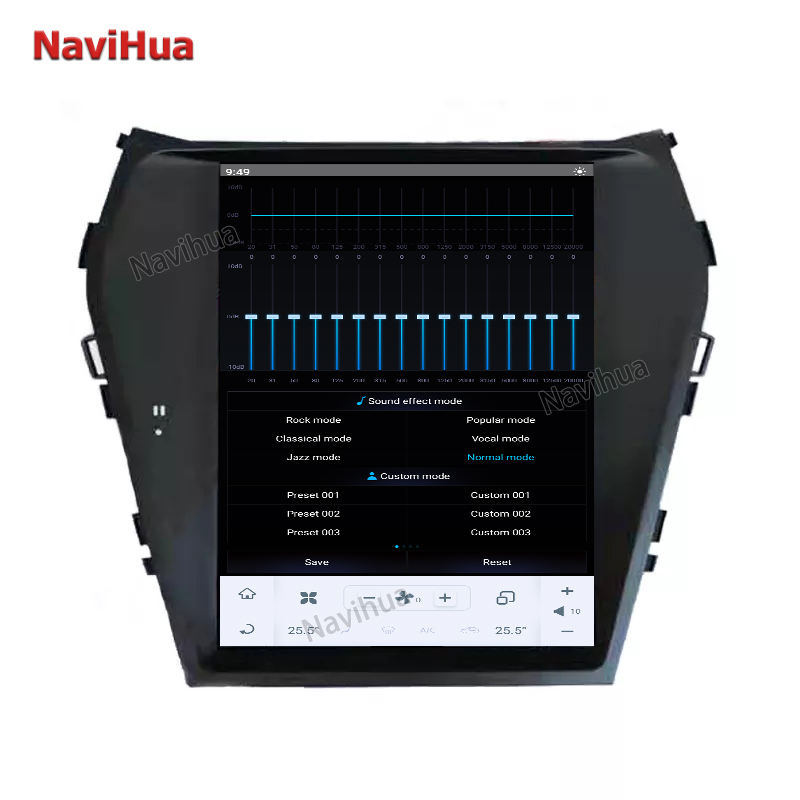 Vertical Screen 10.4'' Car multimedia radio navigation system For Hyundai 