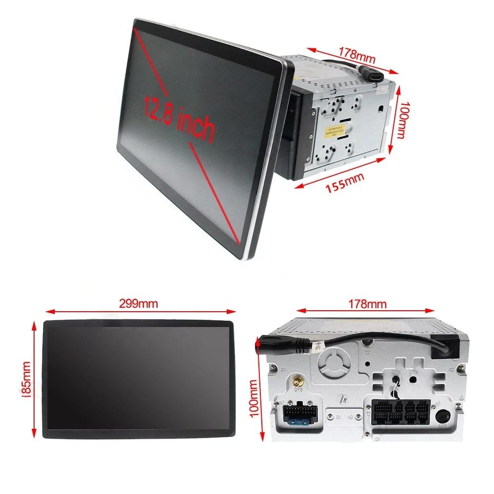 Tesla Style Android Touch Screen For Universal Car retractable 2 din