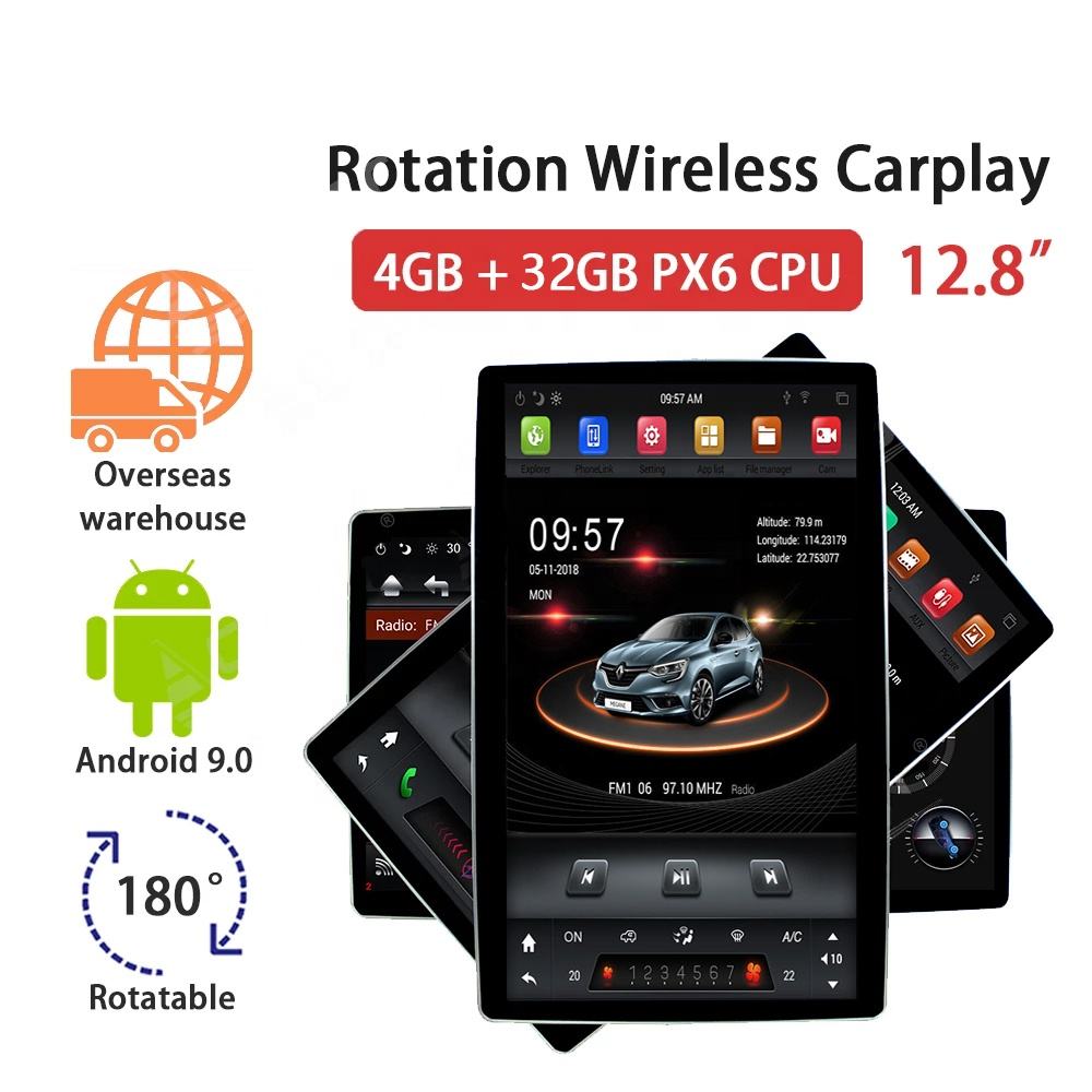 Tesla Style Android Touch Screen For Universal Car retractable 2 din