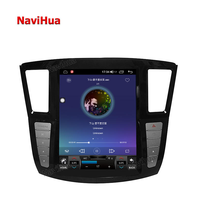 Vertical Screen android car dvd player for Infiniti QX60 14-20 GPS navigation 