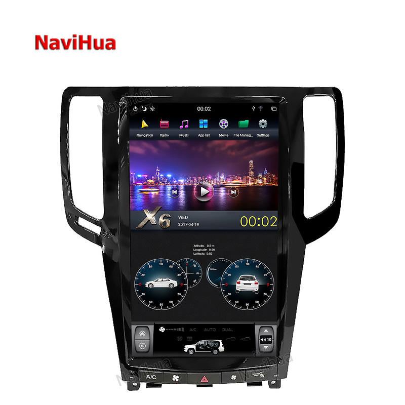 Hotselling Tesla Style Vertical Screen Android Car DVD Player For Infiniti G37 