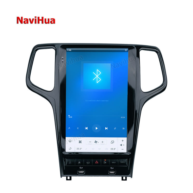 Vertical Screen navigation Car Dvd player tesla style For Jeep Grand Cherokee 