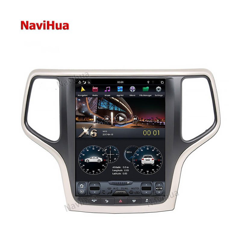 Vertical Screen Navigation GPS Head unit  for Tesla style Jeep Grand Cherokee