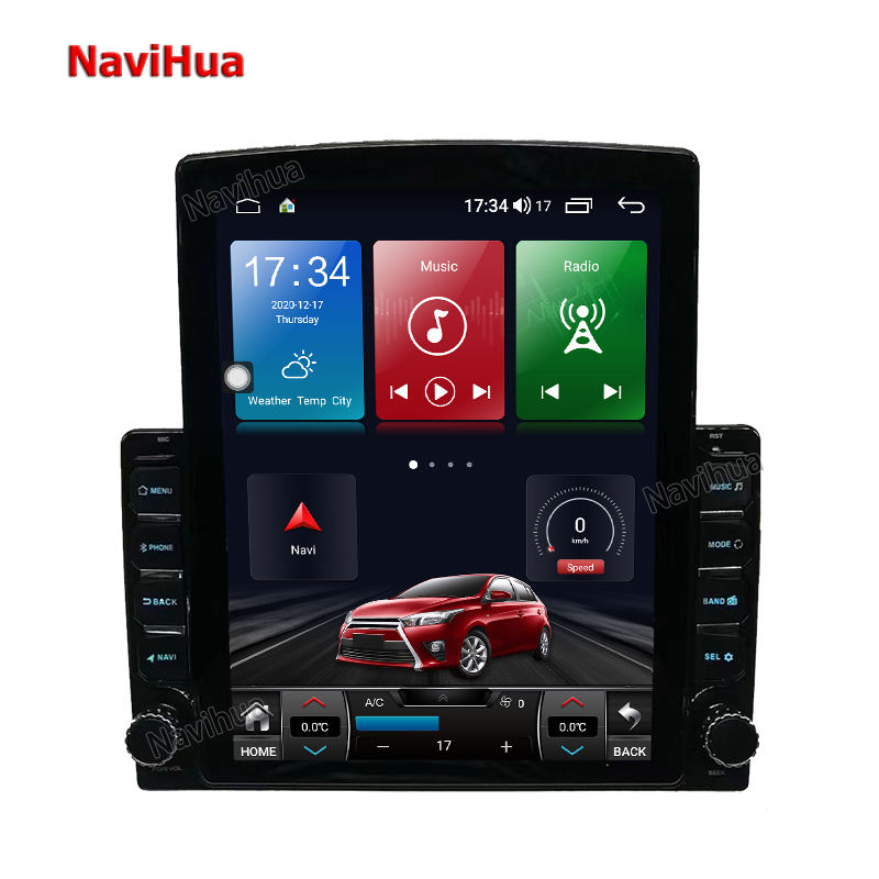 Universal 9.7 Inch Vertical Screen Car Radio 2 Double Din GPS Navigation 