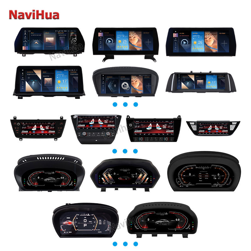 Car Digital Cluster Touch Screen AC Screen Air Control Panel Android RadioforBMW