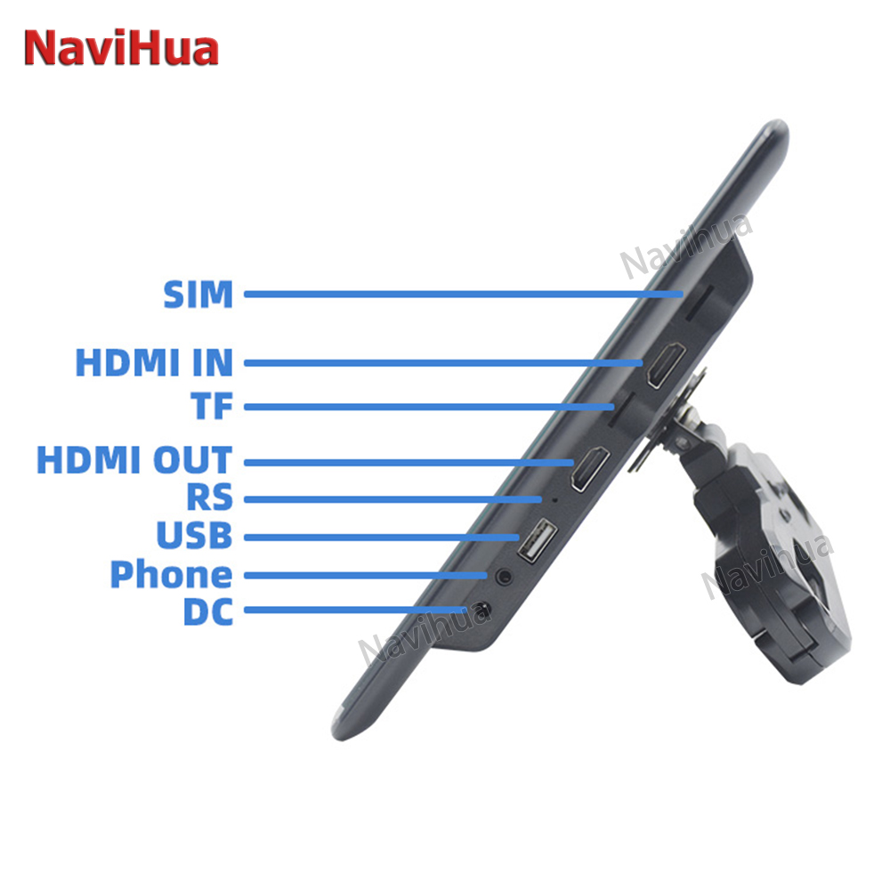 4K Screen 8 Cores 14 Inch Wifi Android Headrest Car Monitor Touch Screen Auto